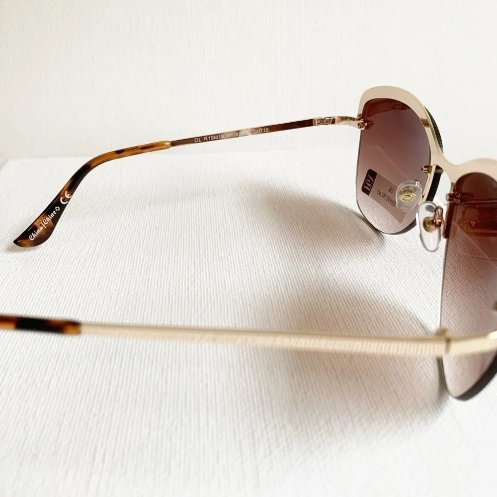NWT FGX rose gold wire sunglasses